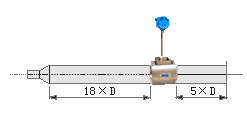 大口徑渦街流量計(jì)直管段安裝要求示意圖二