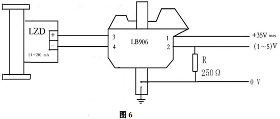 遠(yuǎn)傳金屬浮子流量計本安防爆型接線圖